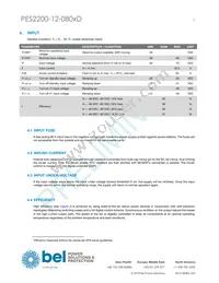 PES2200-12-080ND Datasheet Page 3