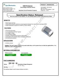 PESD0402-060 Datasheet Cover