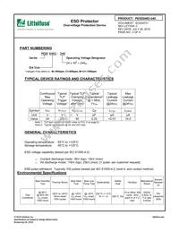 PESD0402-240 Datasheet Page 2