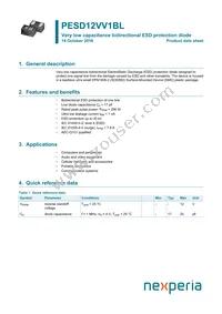 PESD12VV1BL Datasheet Cover