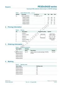 PESD15VS4UD Datasheet Page 2