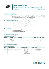 PESD18VF1BLYL Datasheet Cover