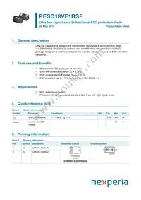 PESD18VF1BSFYL Datasheet Cover