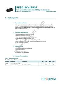 PESD18VV1BBSFYL Datasheet Cover