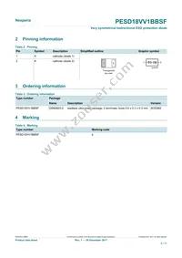 PESD18VV1BBSFYL Datasheet Page 2