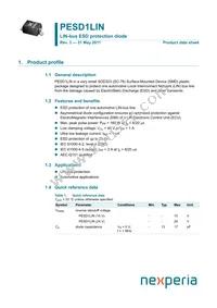 PESD1LINZ Datasheet Cover