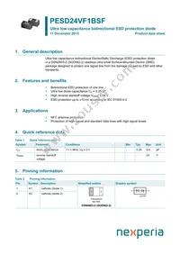 PESD24VF1BSFYL Datasheet Cover