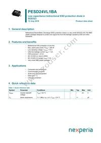 PESD24VL1BAF Datasheet Cover