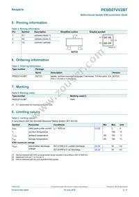 PESD27VV2BTR Datasheet Page 2