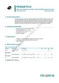 PESD2ETH-DX Datasheet Cover