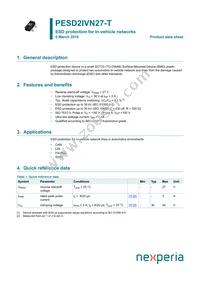 PESD2IVN27-TR Datasheet Cover