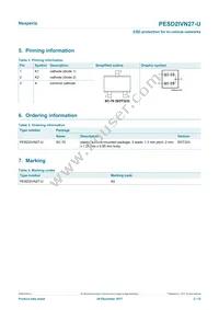 PESD2IVN27-UX Datasheet Page 2