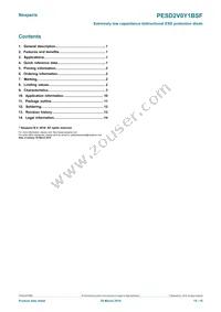 PESD2V0Y1BSFYL Datasheet Page 15