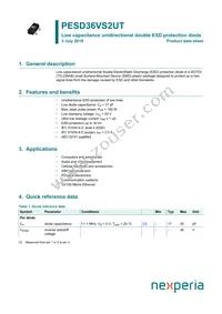 PESD36VS2UT Datasheet Cover