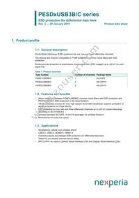 PESD3USB3B/CX Datasheet Cover