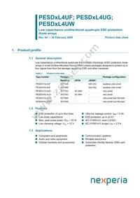 PESD3V3L4UF Datasheet Cover