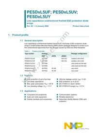 PESD3V3L5UV Datasheet Page 2