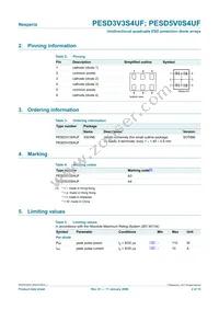 PESD3V3S4UF Datasheet Page 2