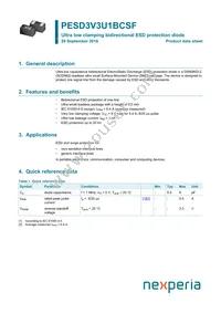 PESD3V3U1BCSFYL Datasheet Cover