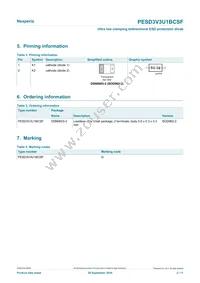 PESD3V3U1BCSFYL Datasheet Page 2