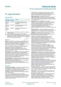 PESD3V3U1BCSFYL Datasheet Page 9