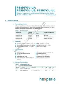 PESD3V3U1UB Datasheet Cover