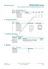 PESD3V3V4UK Datasheet Page 3