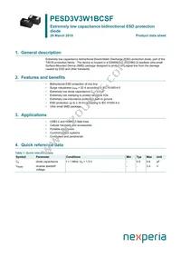 PESD3V3W1BCSFYL Datasheet Cover