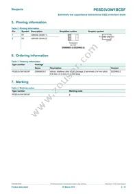 PESD3V3W1BCSFYL Datasheet Page 2