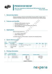 PESD3V3X1BCSFYL Datasheet Cover