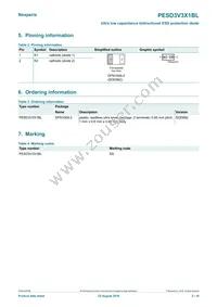 PESD3V3X1BL Datasheet Page 2