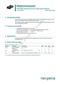 PESD3V3X4UHCYL Datasheet Cover