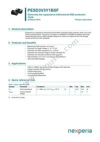 PESD3V3Y1BSFYL Datasheet Cover