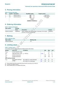 PESD3V3Z1BCSFYL Datasheet Page 2