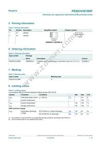 PESD3V3Z1BSFYL Datasheet Page 2