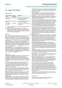 PESD4V0W1BCSFYL Datasheet Page 15