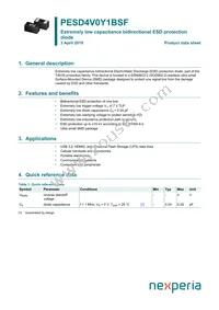 PESD4V0Y1BSFYL Datasheet Cover