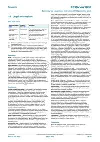 PESD4V0Y1BSFYL Datasheet Page 14