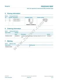 PESD5V0C1BSFYL Datasheet Page 2