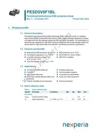 PESD5V0F1BL/SGYL Datasheet Cover