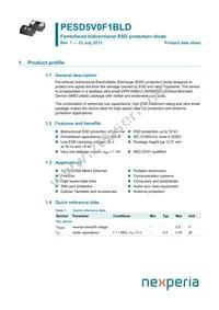 PESD5V0F1BLD Datasheet Cover