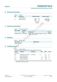 PESD5V0F1BLD Datasheet Page 2