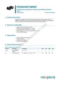 PESD5V0F1BRSFYL Datasheet Cover