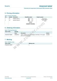 PESD5V0F1BRSFYL Datasheet Page 2