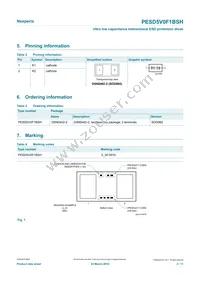 PESD5V0F1BSHYL Datasheet Page 2