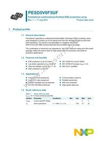 PESD5V0F5UF Datasheet Page 2