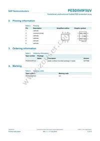 PESD5V0F5UV Datasheet Page 3