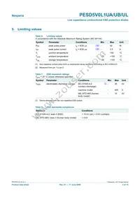 PESD5V0L1UL Datasheet Page 3