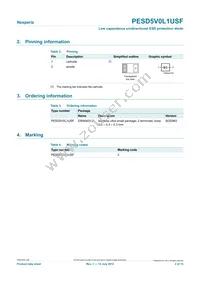 PESD5V0L1USF-H250 Datasheet Page 2