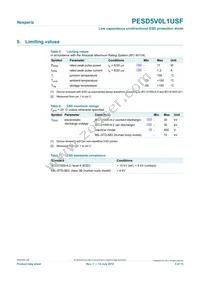 PESD5V0L1USF-H250 Datasheet Page 3